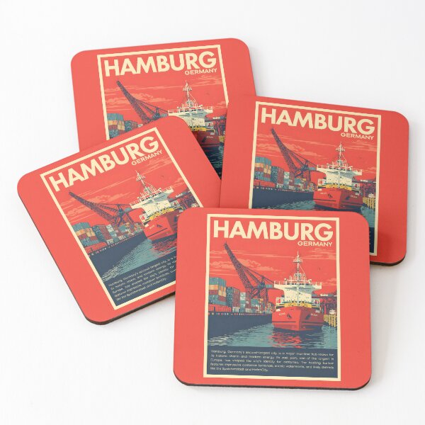 Item preview, Hamburg - Gemany  designed and sold by StudioRedKoala.