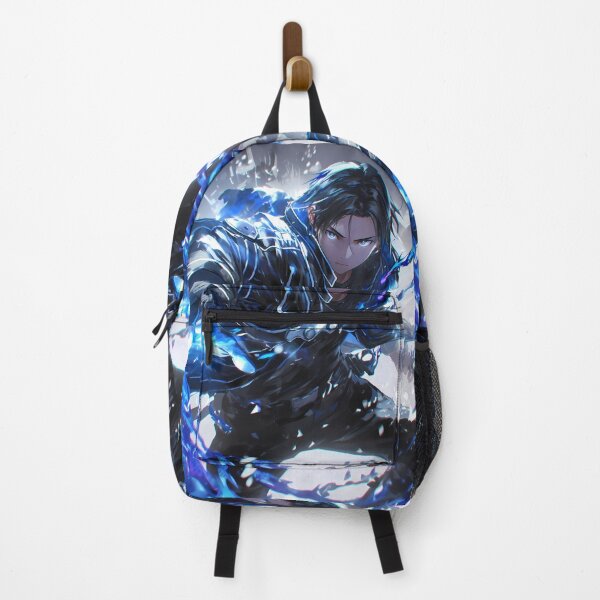 Item preview, Kirito Sword Art Online Blue Glow Sci Fi Heroic Portrait designed and sold by Spraykart.