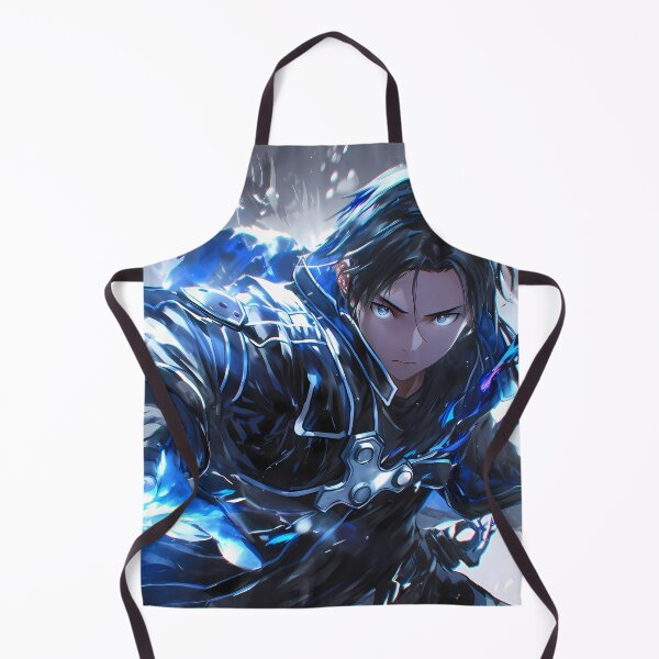 Item preview, Kirito Sword Art Online Blue Glow Sci Fi Heroic Portrait designed and sold by Spraykart.