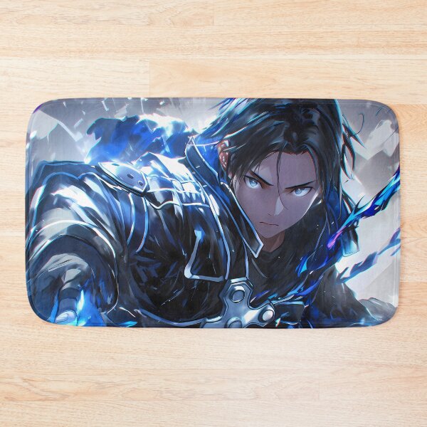 Item preview, Kirito Sword Art Online Blue Glow Sci Fi Heroic Portrait designed and sold by Spraykart.