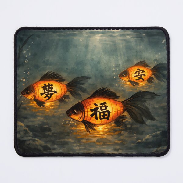 Item preview, Chinese Ink Wash Koi | Fortune | Blessing | Luck | Peace | Calm | Safety | designed and sold by Charisma Enigma.