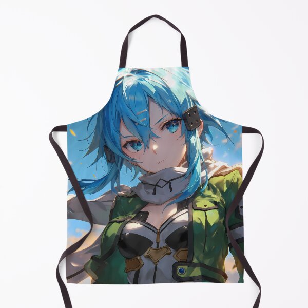 Item preview, Sinon Sword Art Online Blue Hair Waifu Sky Background Calm designed and sold by Spraykart.
