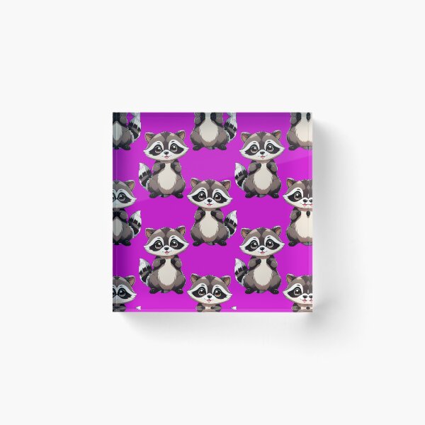 Item preview, Raccoon Pattern Design On Purple Background  designed and sold by PatternTitan.