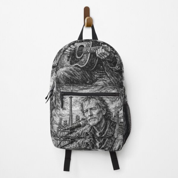 Item preview, Gordon Lightfoot in Toronto black and white Painting by Lulu Leb designed and sold by LuluLeb.