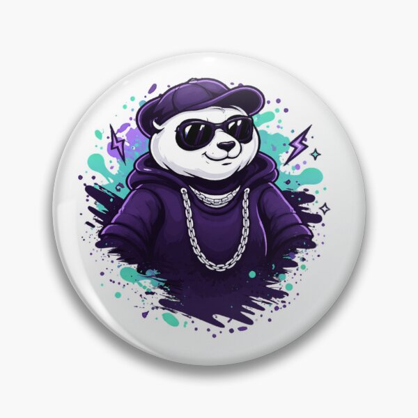 Item preview, Cool Panda Streetwear Drip – Urban Hip Hop Style with Sunglasses designed and sold by Chilixi-Shop.