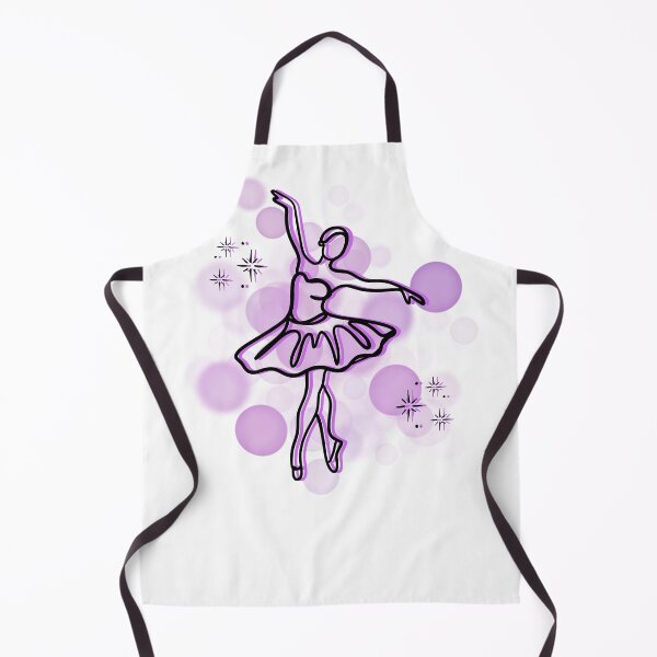 Item preview, Ballerina Outline in Purple Tones - Lineart Illustration designed and sold by iamKRUK.