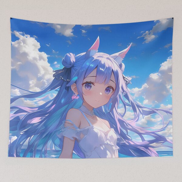 Item preview, Unicorn Azur Lane Pastel Hair Ocean Dreamy White Dress designed and sold by Spraykart.