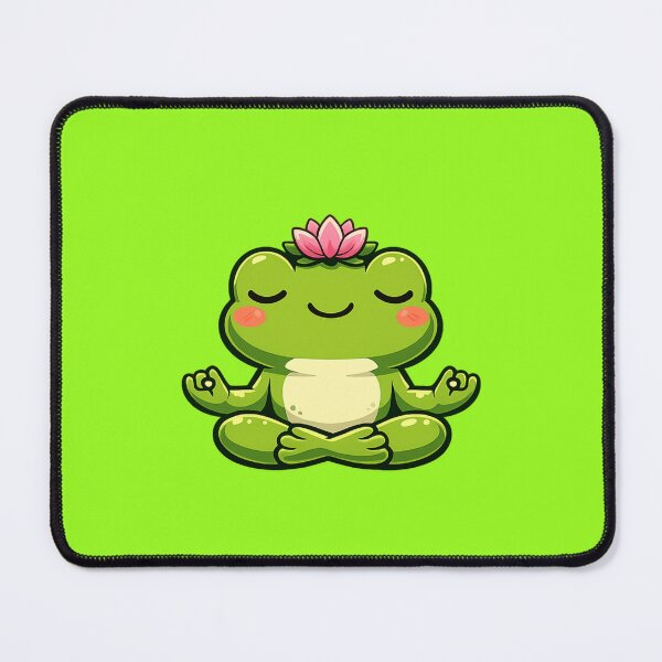 Item preview, Zen frog in lotus posture designed and sold by FroggyOnly.