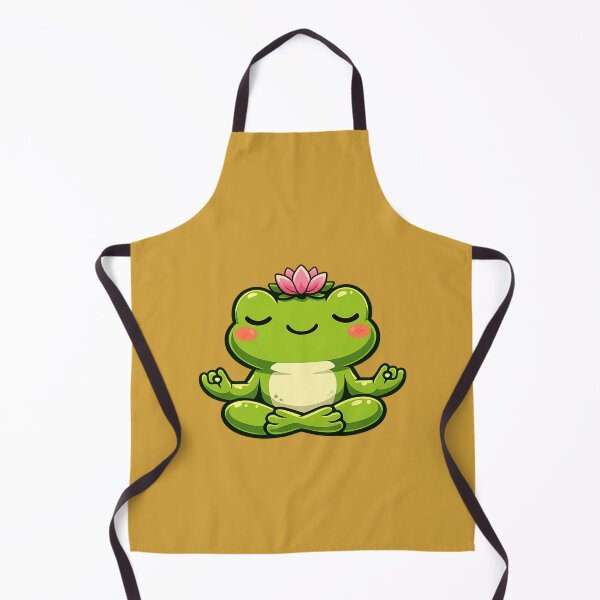 Item preview, Zen frog in lotus posture designed and sold by FroggyOnly.