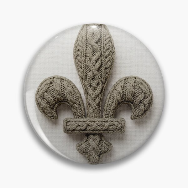 Item preview, tightly knitted fleur-de-lis designed and sold by PopAlien.