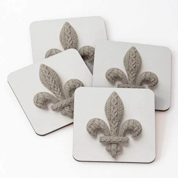 Item preview, tightly knitted fleur-de-lis designed and sold by PopAlien.
