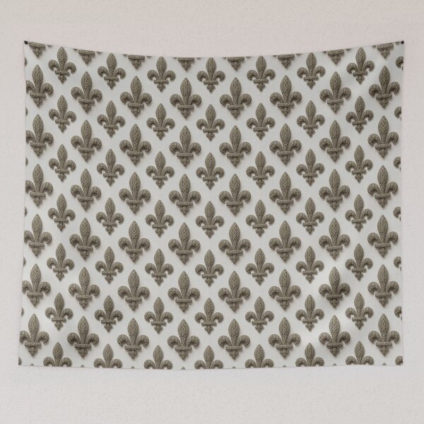Item preview, tightly knitted fleur-de-lis designed and sold by PopAlien.