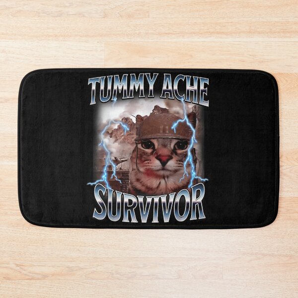 Item preview, Tummy Ache Survivor Soldier Cat Wearing Helmet Lightning Meme Soldier Cat Art designed and sold by Capisedo.