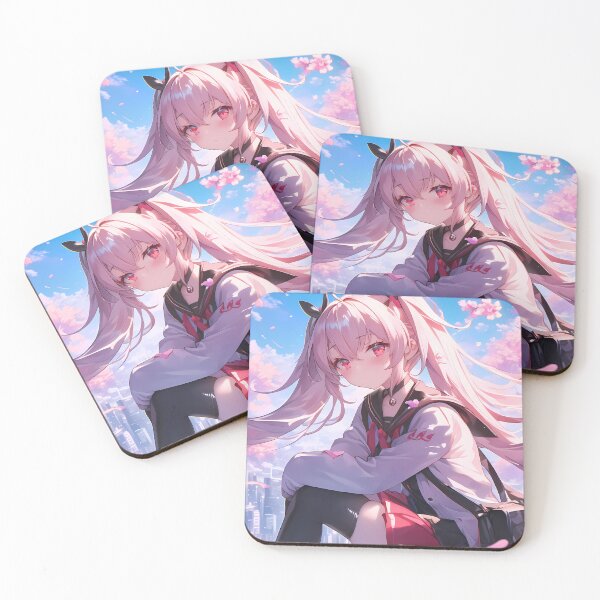 Item preview, Laffey Azur Lane Pink Hair Cherry Blossoms School Uniform designed and sold by Spraykart.