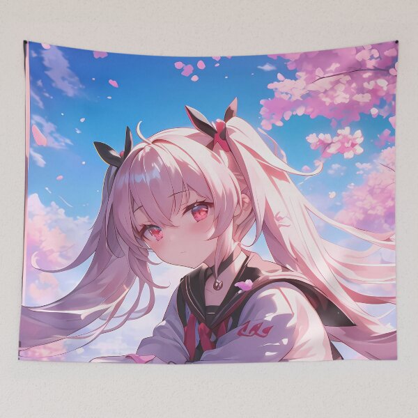 Item preview, Laffey Azur Lane Pink Hair Cherry Blossoms School Uniform designed and sold by Spraykart.