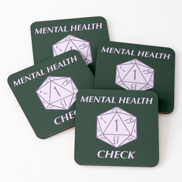 Item preview, Mental Health Check designed and sold by Just-2-Raccoons.