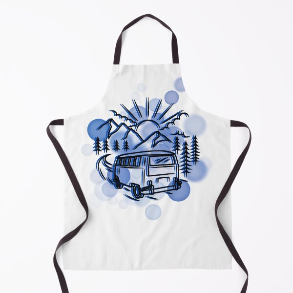 Item preview, Mountain Landscape Outline in Blue Tones - Lineart Illustration designed and sold by iamKRUK.