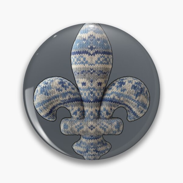 Item preview, tightly knitted fleur-de-lis 2 designed and sold by PopAlien.