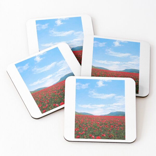 Item preview, Poppy Field Horizon Photographic Print designed and sold by Mother-Nature65.