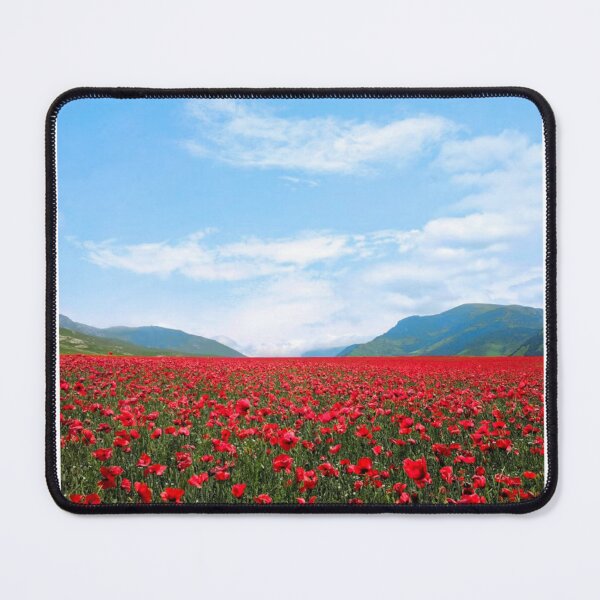 Item preview, Poppy Field Horizon Photographic Print designed and sold by Mother-Nature65.