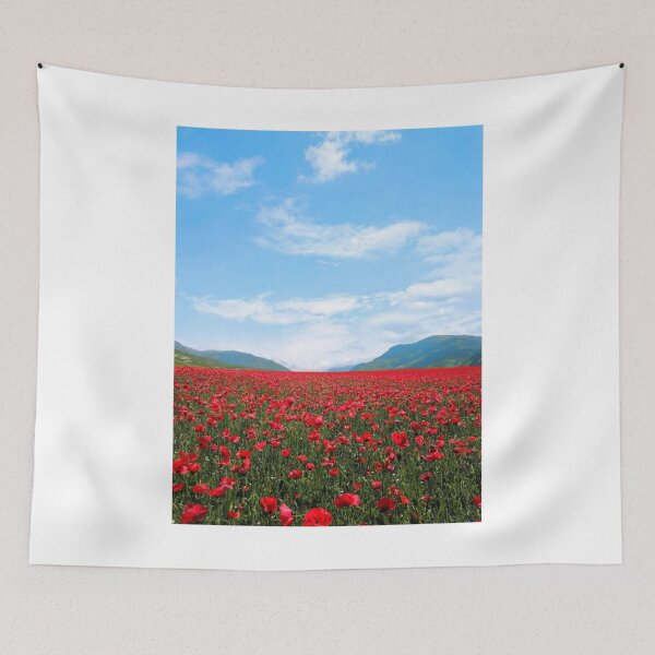 Item preview, Poppy Field Horizon Photographic Print designed and sold by Mother-Nature65.