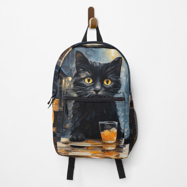 Item preview, Black Cat at Night Café Bar designed and sold by Erika Kaisersot.