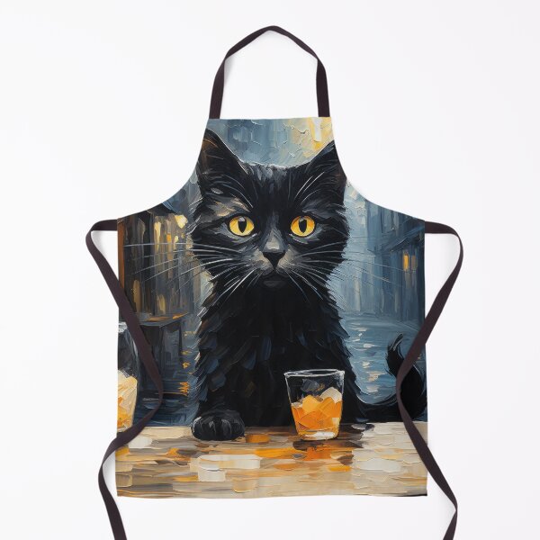 Item preview, Black Cat at Night Café Bar designed and sold by Erika Kaisersot.