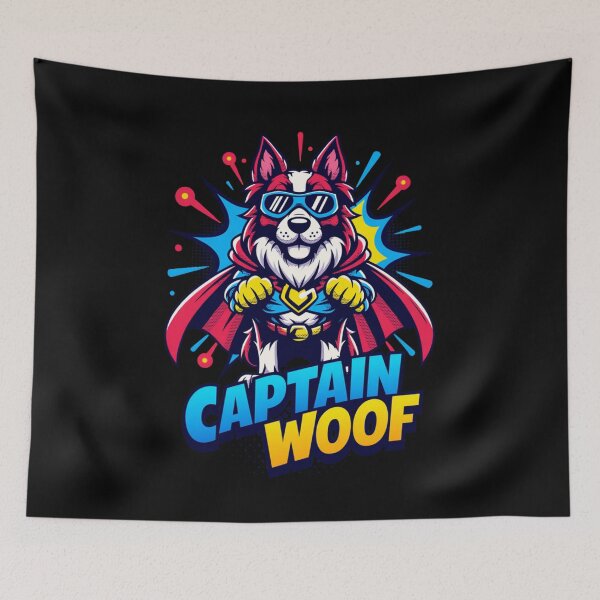 Item preview, superhero dog - playful dog - comic book dog - pet lover gift - cute puppy - animal superhero - dog sticker - dog hoodie - adorable dog - funny puppy - superhero pup designed and sold by JansenGS.