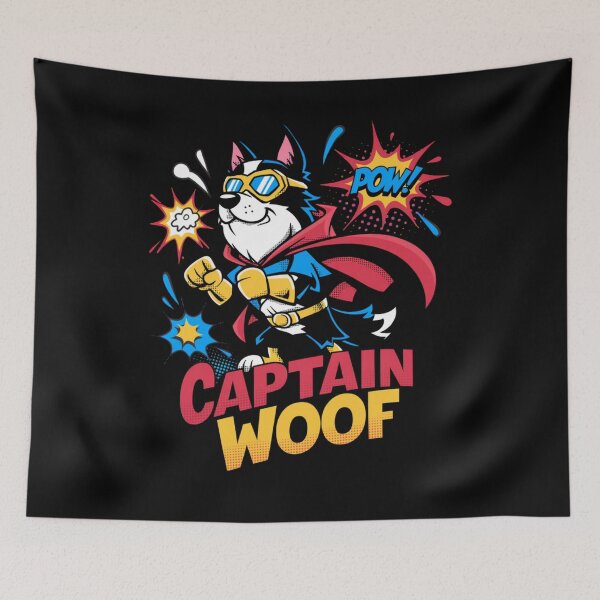 Item preview, superhero dog - funny dog - cute dog - dog lover - dog art - comic dog - heroic dog - super pup - cartoon dog - funny superhero - dog t shirt - dog gift - kids dog design - puppy hero designed and sold by JansenGS.