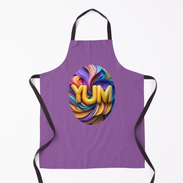 Item preview, Futuristic 3D YUM Bubble Chrome Typography Art designed and sold by icemanphotos.