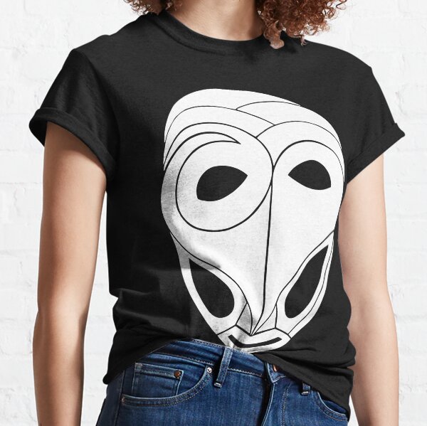 Maske Totem Mumie Weiß Classic T-Shirt