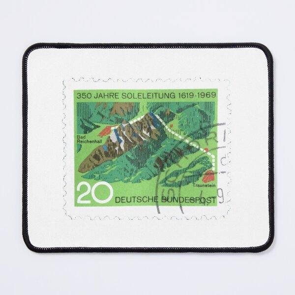 Item preview, Vintage Deutsche Jahre Soleleitung Green Postage Stamp designed and sold by red-amber65.