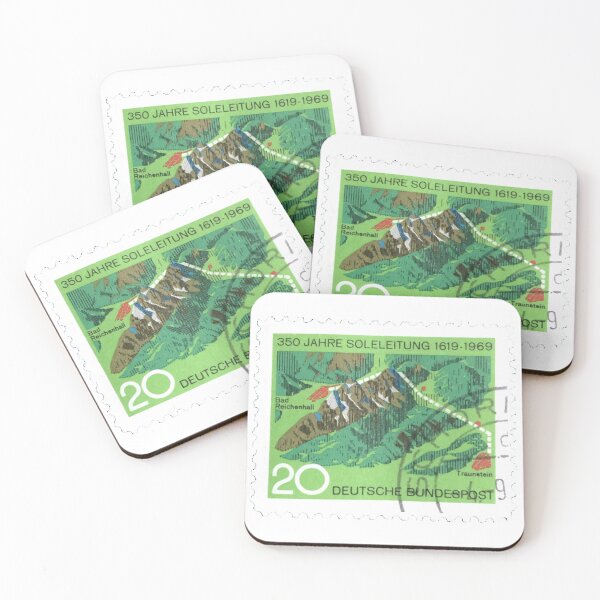 Item preview, Vintage Deutsche Jahre Soleleitung Green Postage Stamp designed and sold by red-amber65.