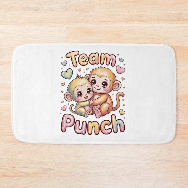 Item preview, Team Punch – Kawaii Fluffy Golden Mama Monkey Hugging Yellow Green Baby Pastel Rainbow Tee designed and sold by DarylWelsh2024.