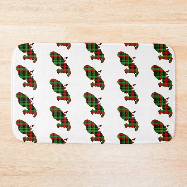 Item preview, Martinique Map Madras Red Green Black Design designed and sold by fritz-10signer.
