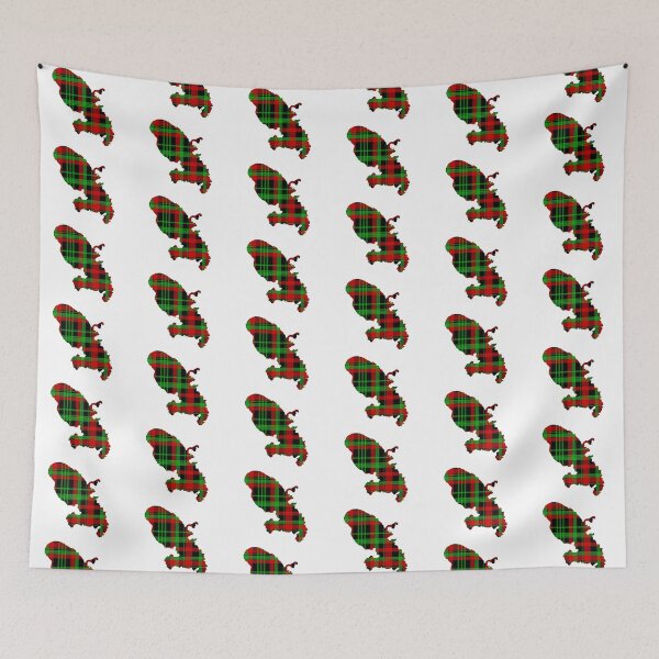 Item preview, Martinique Map Madras Red Green Black Design designed and sold by fritz-10signer.