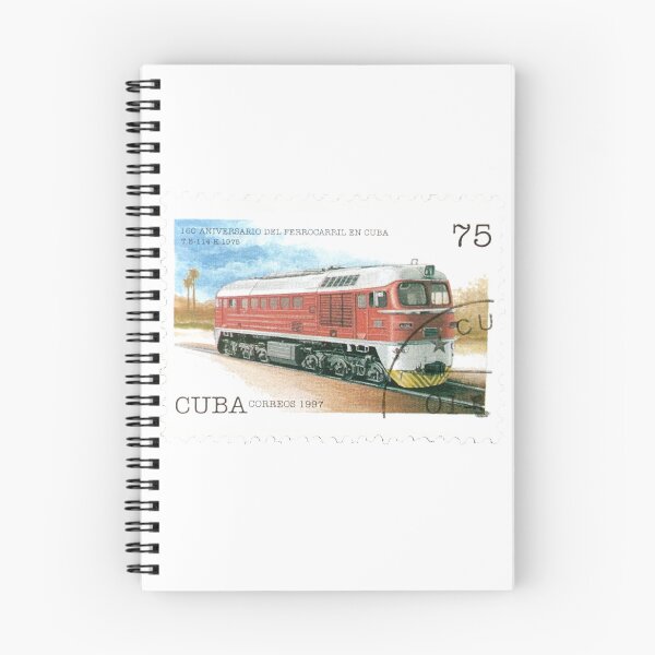 Item preview, Cuba Red 1997 Train Railway Postage Stamp designed and sold by red-amber65.