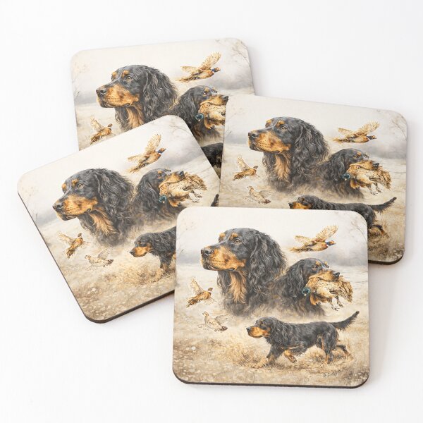 Item preview, Gordon Setter , Hunting Dog – Vintage Bird Dog Illustration  designed and sold by TammyHunterArt.