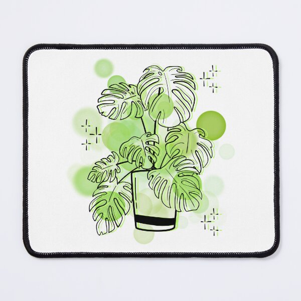 Item preview, Monstera in a Pot Outline in Green Tones - Lineart Illustration designed and sold by iamKRUK.