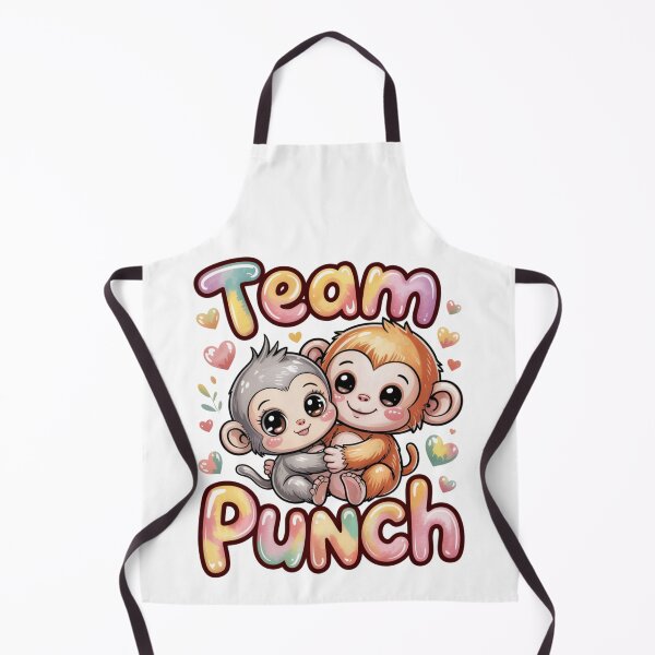 Item preview, Team Punch – Kawaii Grey Lash Girl & Rust Boy Monkey Tee | Couple Shirt designed and sold by DarylWelsh2024.