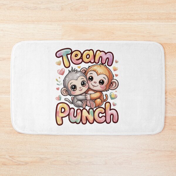 Item preview,  Team Punch – Kawaii Grey Lash Girl & Rust Boy Monkey Tee | Couple Shirt designed and sold by DarylWelsh2024.