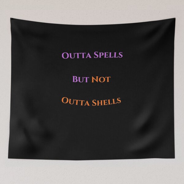 Item preview, Outta Spells But Not Outta Shells Funny T-shirt designed and sold by AdultHumorCo.