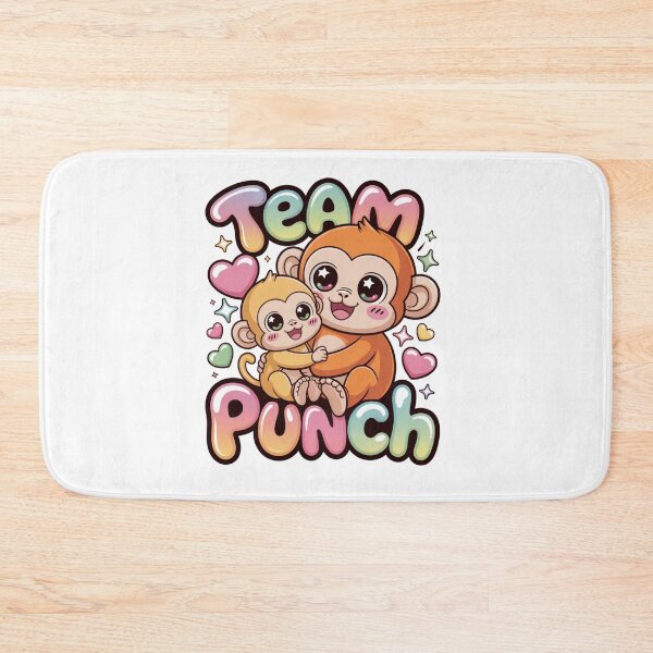 Item preview, Team Punch – Kawaii Star-Eyed Rust Mama & Golden Baby Monkey Tee designed and sold by DarylWelsh2024.