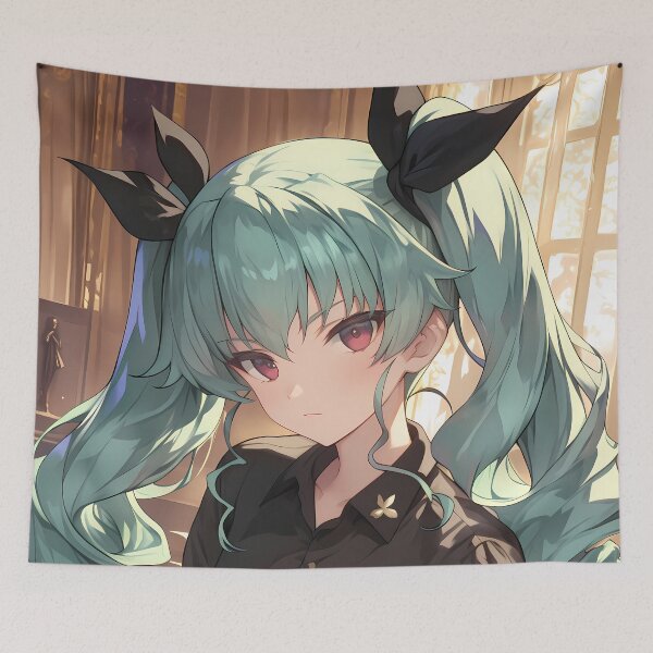 Item preview, Anchovy Girls Und Panzer Indoor Glow Twin Tails Portrait designed and sold by Spraykart.