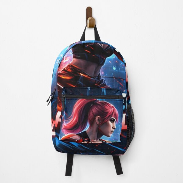 Item preview, Neon Revolution Cyberpunk Fighters Artwork Futuristic Female Combat Illustration Red vs Blue Battle Art Gaming Style Poster designed and sold by maddy9512.