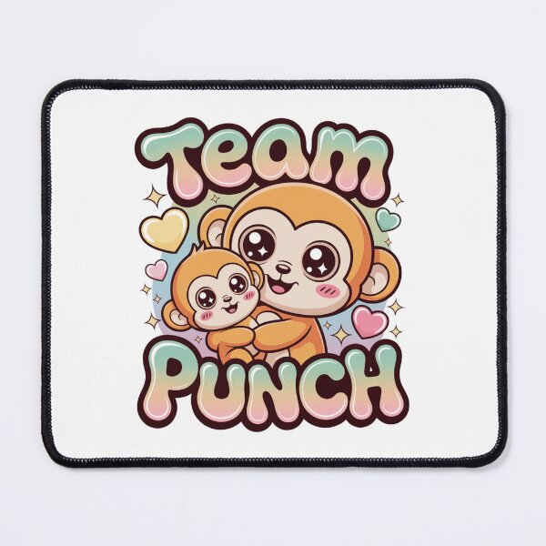 Item preview, Team Punch – Kawaii Matching Golden Monkey Mama & Baby Pastel Rainbow Backdrop Gradient Tee | Mama Shirt designed and sold by DarylWelsh2024.