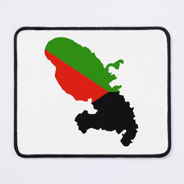Item preview, Martinique Map Flag Red Green Black Design designed and sold by fritz-10signer.