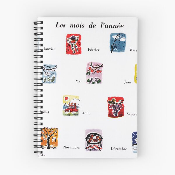 Item preview, Months in French  designed and sold by creativesean.