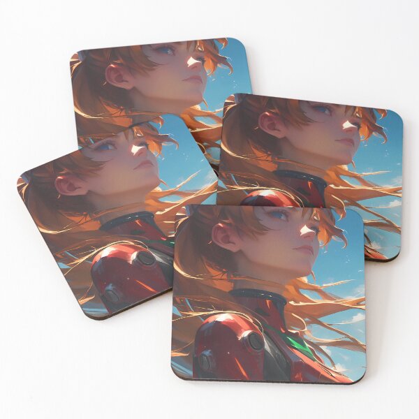 Item preview, Asuka Langley Neon Genesis Evangelion Red Suit Windy Sky Resolve designed and sold by Spraykart.