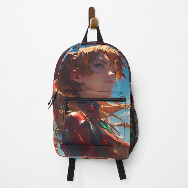 Item preview, Asuka Langley Neon Genesis Evangelion Red Suit Windy Sky Resolve designed and sold by Spraykart.